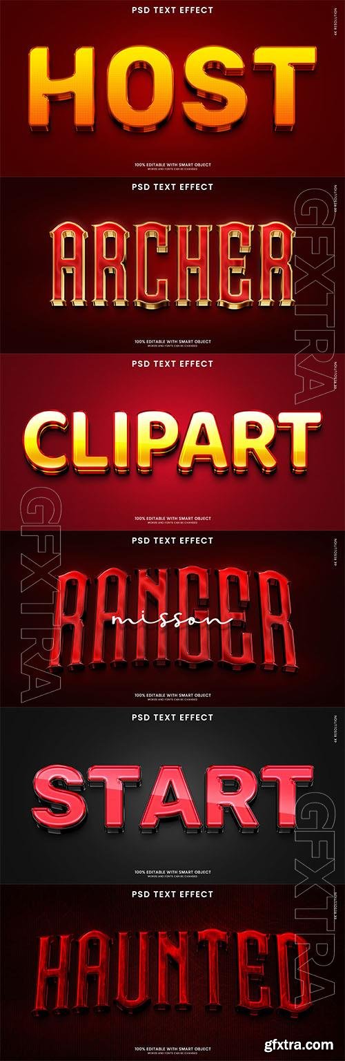 Psd style text effect editable set vol 33