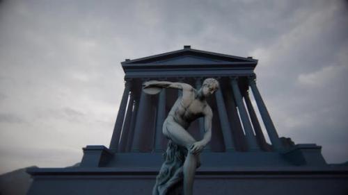 Videohive - Discobolus Sculpture Ancient Greece - 42174228 - 42174228