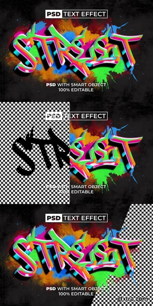 Graffiti Text Effect Colorful Style