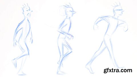 Study the Walk and Run Cycles in Animation: Animating a Character Progressive Walk