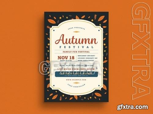 Autumn Festival Celebration Flyer Layout 529495652