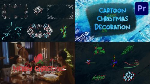 Videohive - Cartoon Christmas Decoration Effects | Premiere Pro MOGRT - 42121963 - 42121963