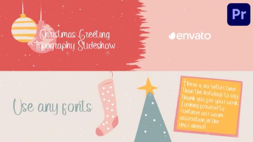 Videohive - Christmas Greeting Typography Slideshow for Premiere Pro - 42152979 - 42152979