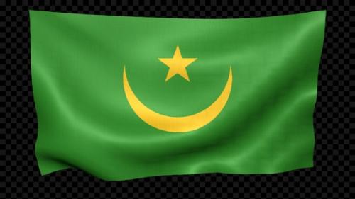 Videohive - Mauritania Flag Waving - 42149495 - 42149495