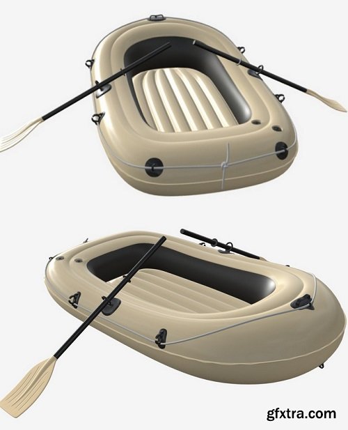 Inflatable boat 05 3D Model