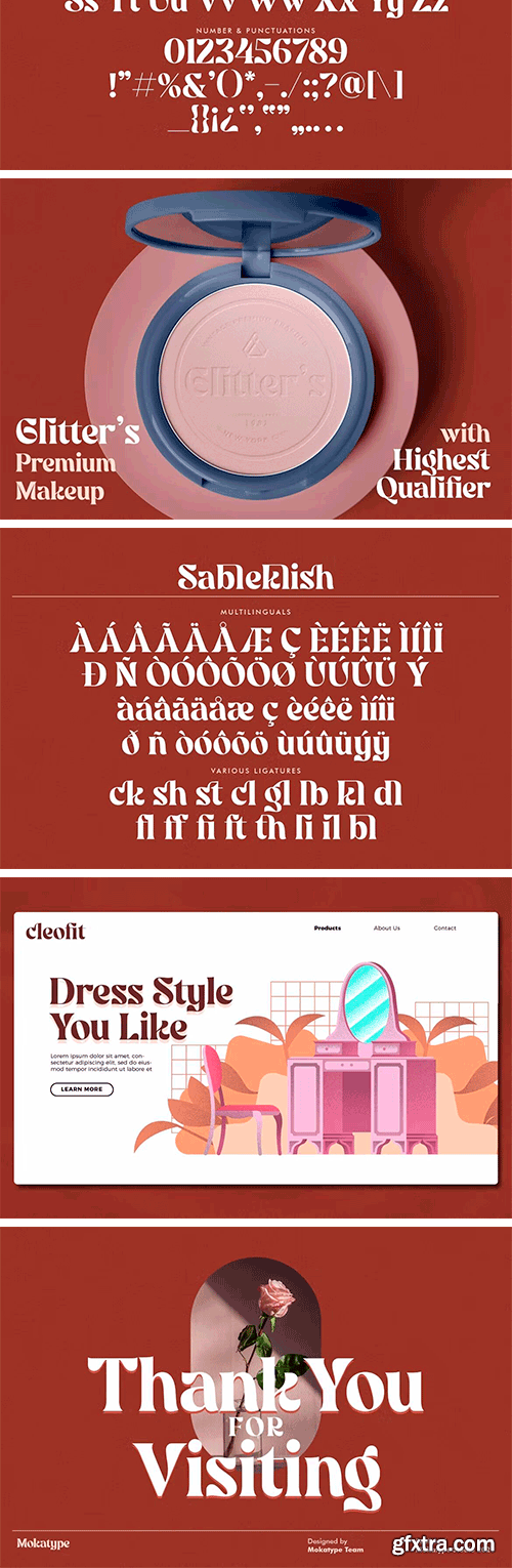 Sableklish - Unique Serif Display