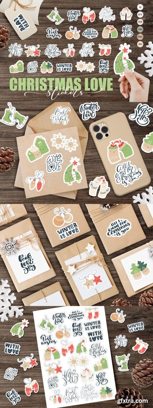 Christmas Love Stickers