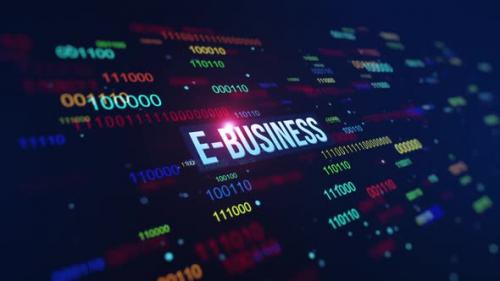 Videohive - E-Business Digital Binary Code Background - 42180059 - 42180059