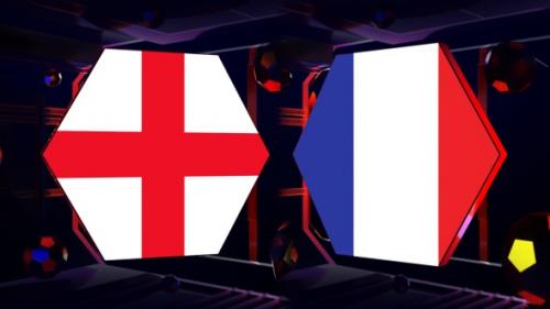 Videohive - England Vs France Football Background Loop - 42180524 - 42180524