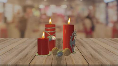 Videohive - Christmas Candle Set - 42181012 - 42181012