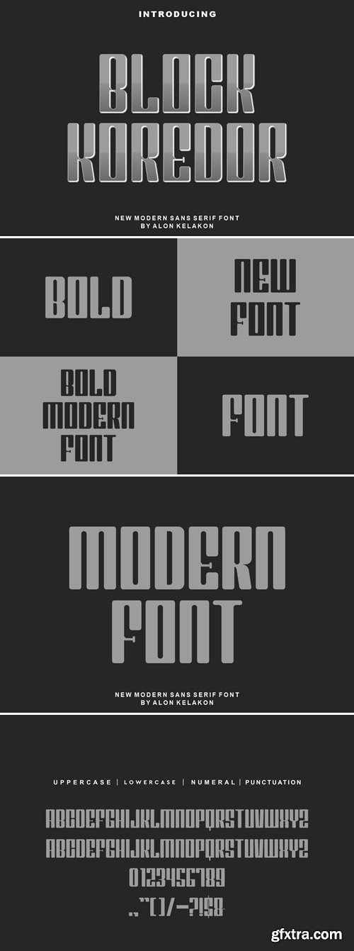 Block Koredor Font