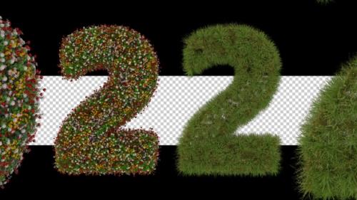 Videohive - 3d Number Formation Animation With Plant - 42160136 - 42160136