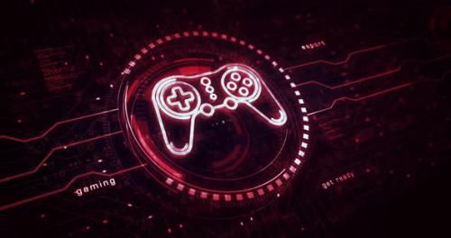 Videohive - Esport retro video game pad symbol digital concept - 42162951 - 42162951