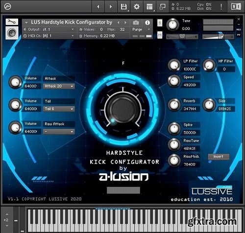 A-lusion & Lussive Hardcore Kick Configurator by A-lusion v1.2 KONTAKT-RYZEN