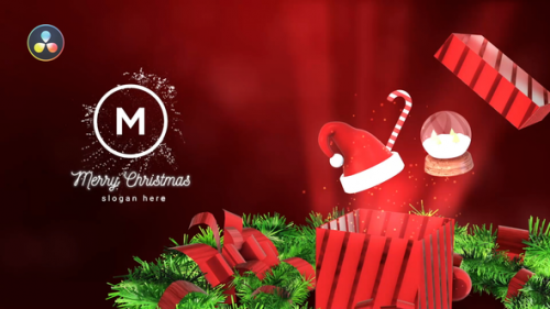 Videohive - Christmas Gift Box Logo Reveal - 42165197 - 42165197