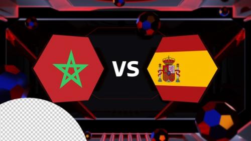 Videohive - Morocco Vs Spain Football Vs Card Transitions - 42177783 - 42177783