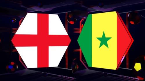 Videohive - England Vs Senegal Football Background Loop - 42180468 - 42180468