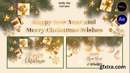 Videohive Happy New Year and Merry Christmas Wishes 40871089