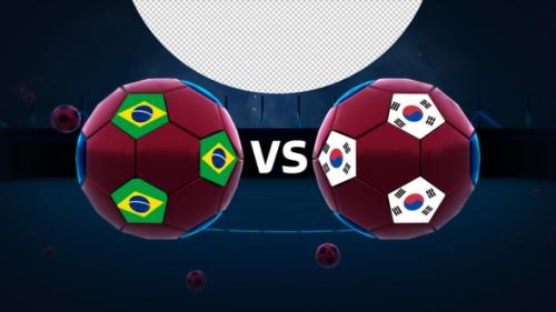 Videohive - Brazil Vs South Korea Football Vs Card - 42181425 - 42181425