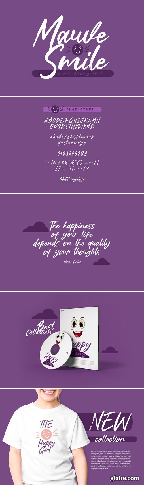 Mauve Smile Font