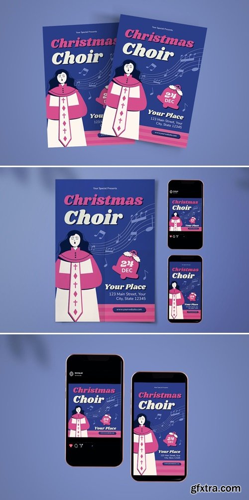 Christmas Choir Flyer Set NRL7GKA