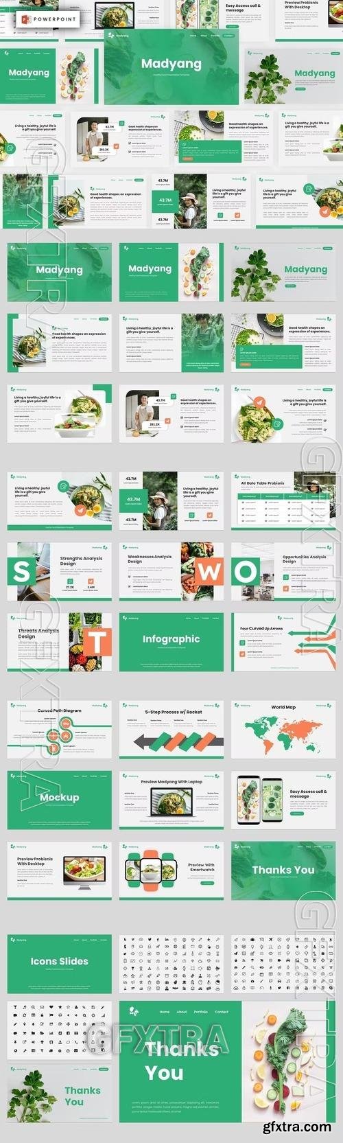 Madyang - Healthy Food Powerpoint, Keynote and Google Slides Template