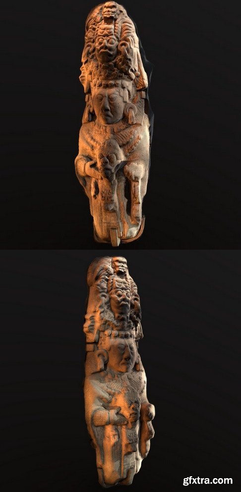 Mayan statue (photogrammetry) 3D Model