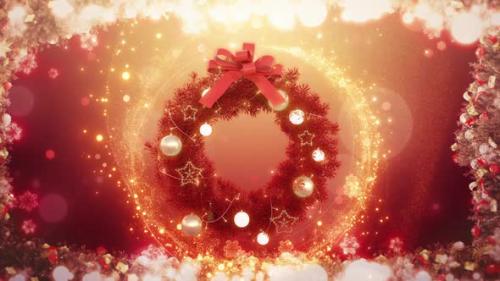 Videohive - Christmas Wreath Frame - 42121666 - 42121666