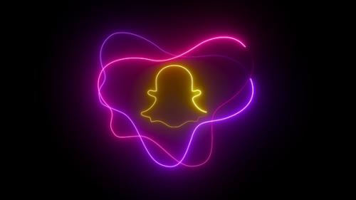 Videohive - Snapchat Neon Icon - 42121944 - 42121944