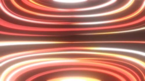 Videohive - Orange luminous lines raised from magical energy lines and stripes on a black background. Abstract b - 42123117 - 42123117