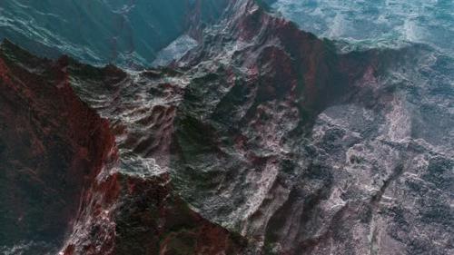 Videohive - 3d Animation of Rocks and Mountains on the Surface of the Earth - 42146550 - 42146550