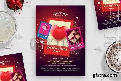 Valentines Day Flyer Template 32ET9YT