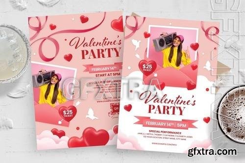 Valentine's day Flyer Template 53RVCFH