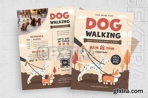 Dog Walking Flyer Template 7J43ZA4