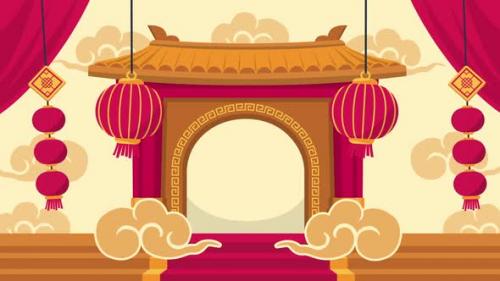 Videohive - New Year Lantern Festival China Background - 42153273 - 42153273