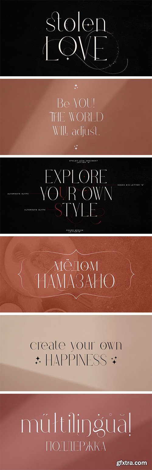 Stolen Love Font Family