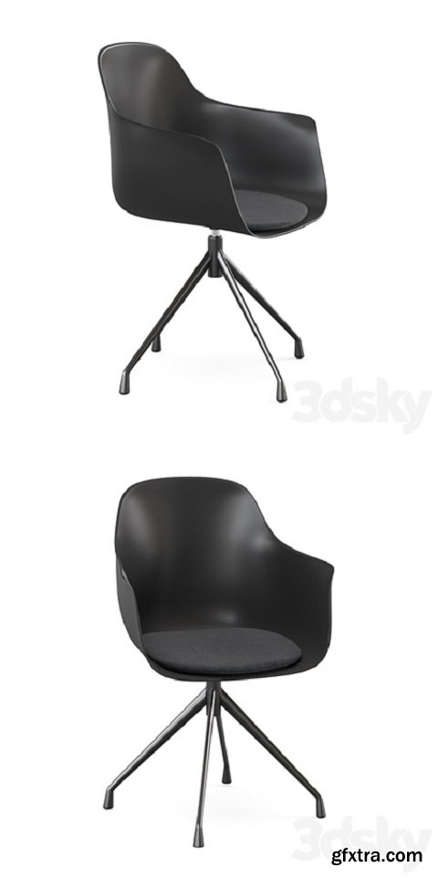 Office swivel black chair Wapong LA REDOUTE INTERIEURS