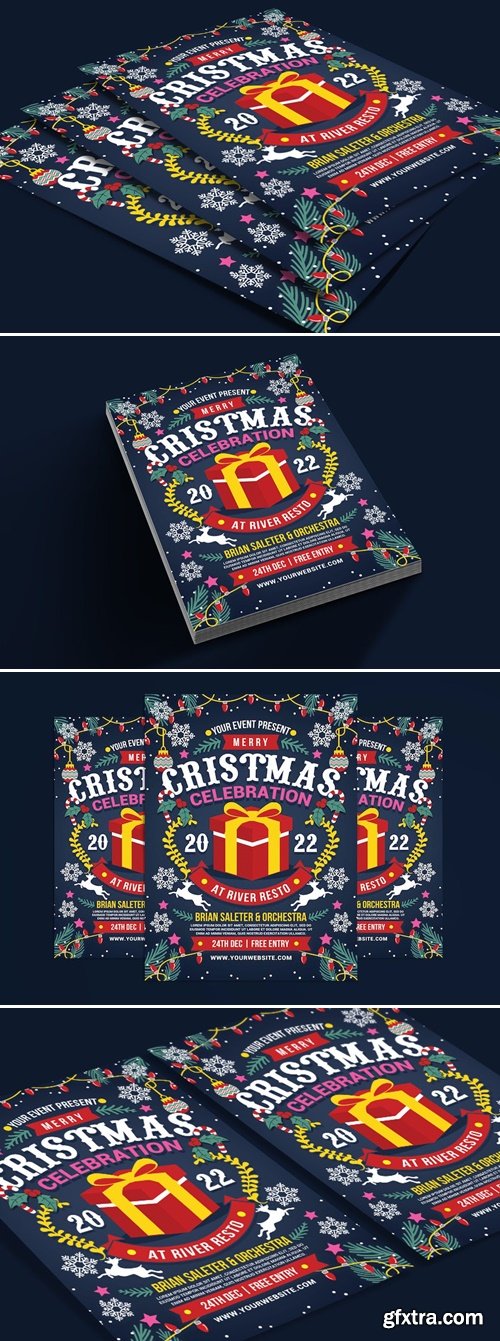 Christmas Celebration Flyer Templates CW9WN84