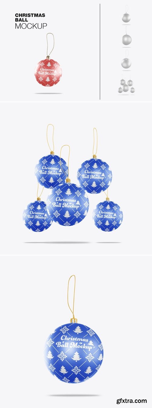 Metallic Christmas Ball Mockup 2C7U4CA