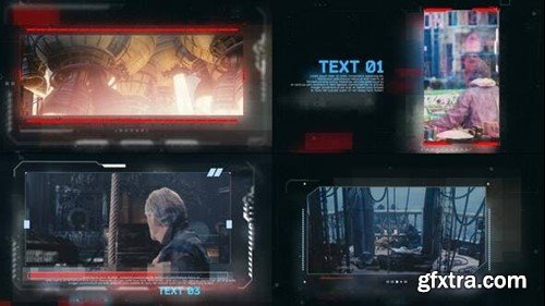 Videohive Dark Techno Video Displays 42235088