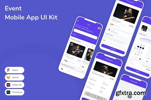 Event Mobile App UI Kit XVVKM6Y