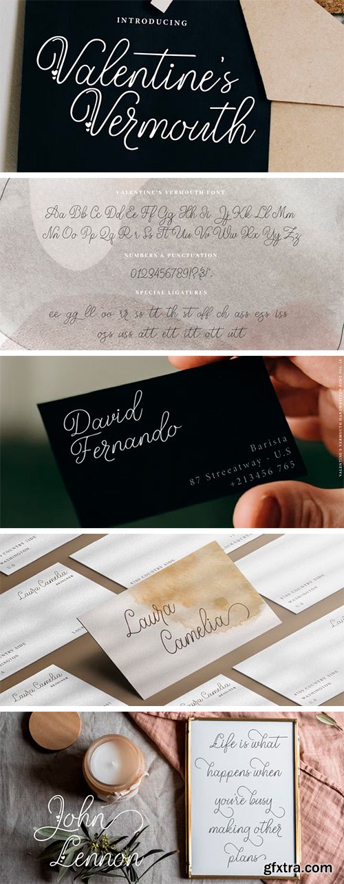 Valentines Vermouth Font Family