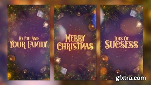 Videohive Christmas Intro I Christmas Titles Vertical 42218033