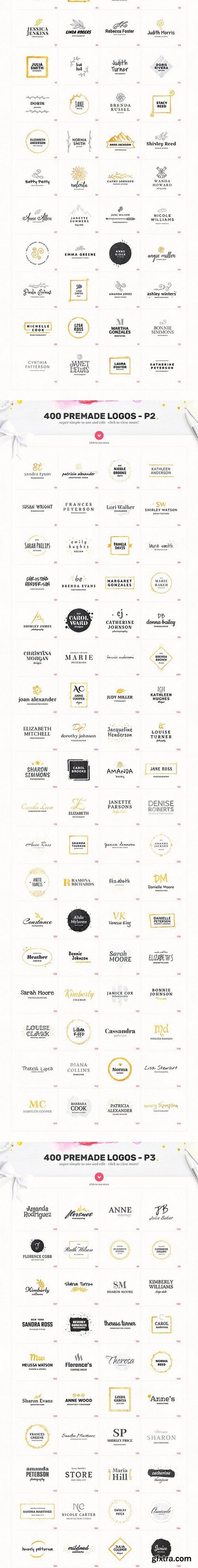 Elegant Logo Bundle - 400 Logos