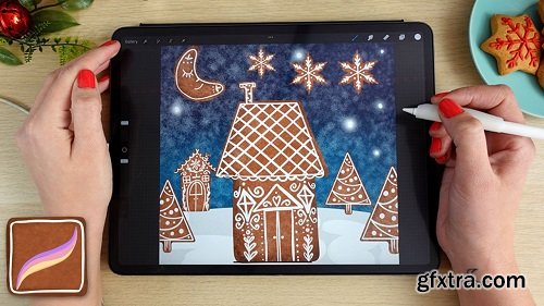 Procreate Gingerbread Magic: Painting and Brush-Making for the Holidays