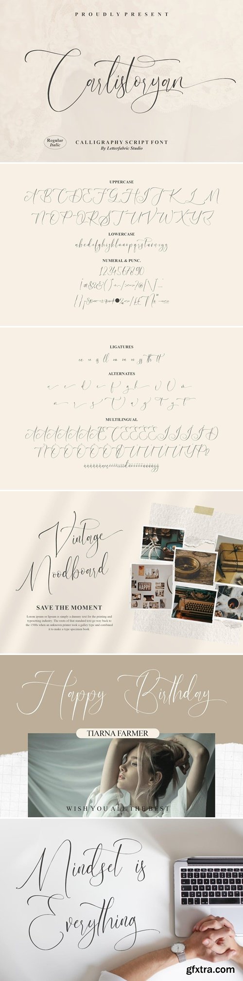 Carlistoryan Calligraphy Script Font