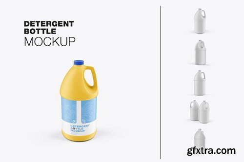 Set Detergent Bottle Mockup DDDTSEW