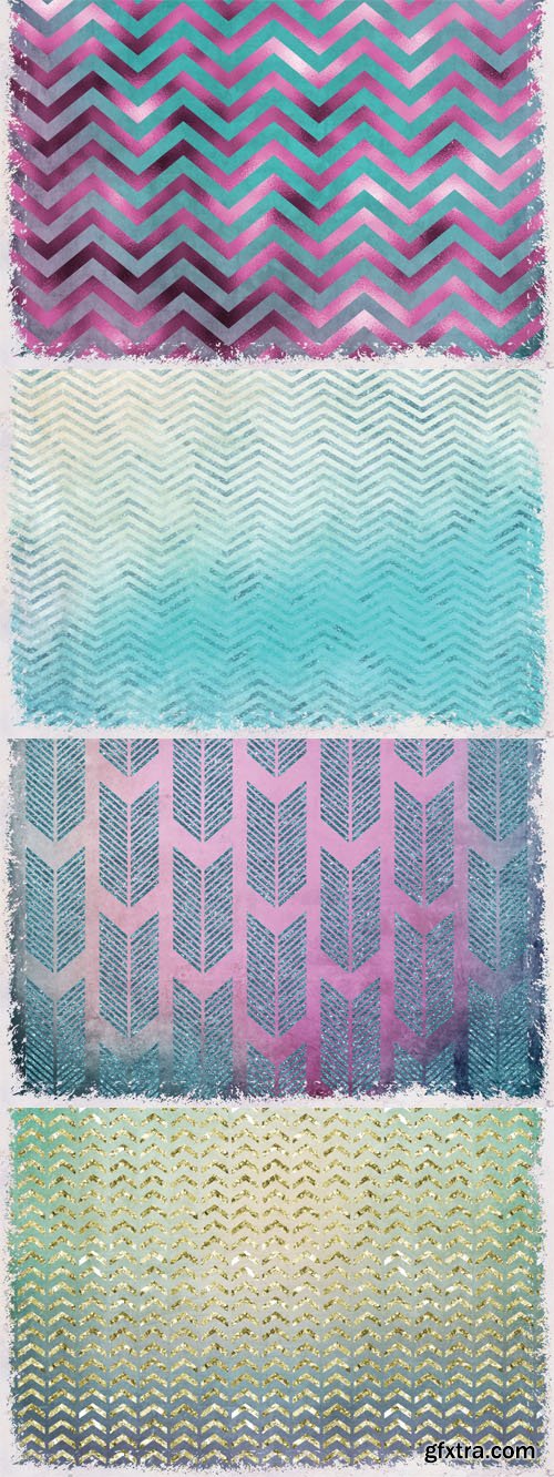 16 Glitter Chevron Square Backgrounds