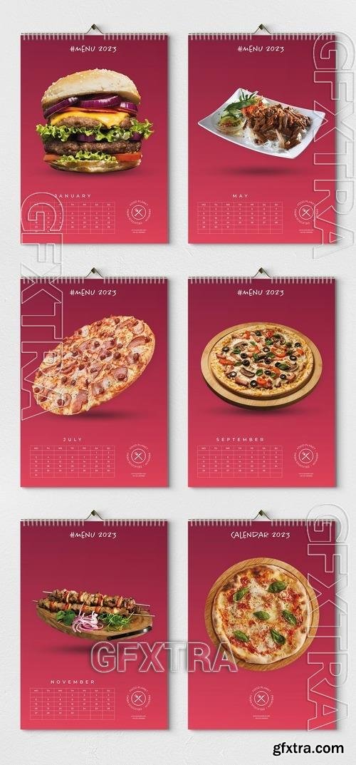 Restaurant Food Calendar 2023 Layout 522339898