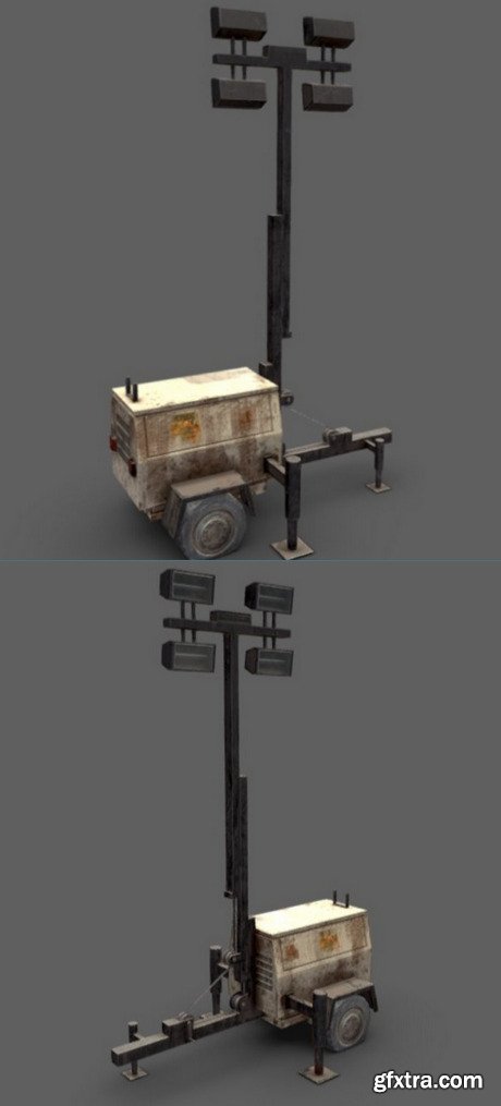 Old Light Generator 3D Model